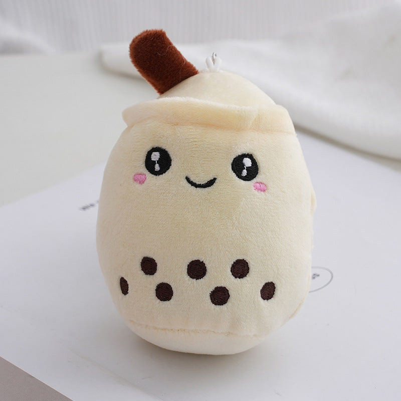 Wholesale Bubble Tea Plush Doll Pendant Key Ring